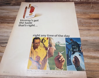 Vintage Viceroy cigarette ad, 1966 vintage ad