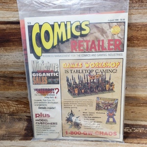 Comics Retailer, 1996 vintage magazine with dragonlance  conspectus