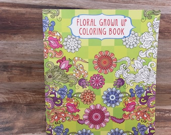 livre de coloriage vintage, livre de coloriage floral pour adultes
