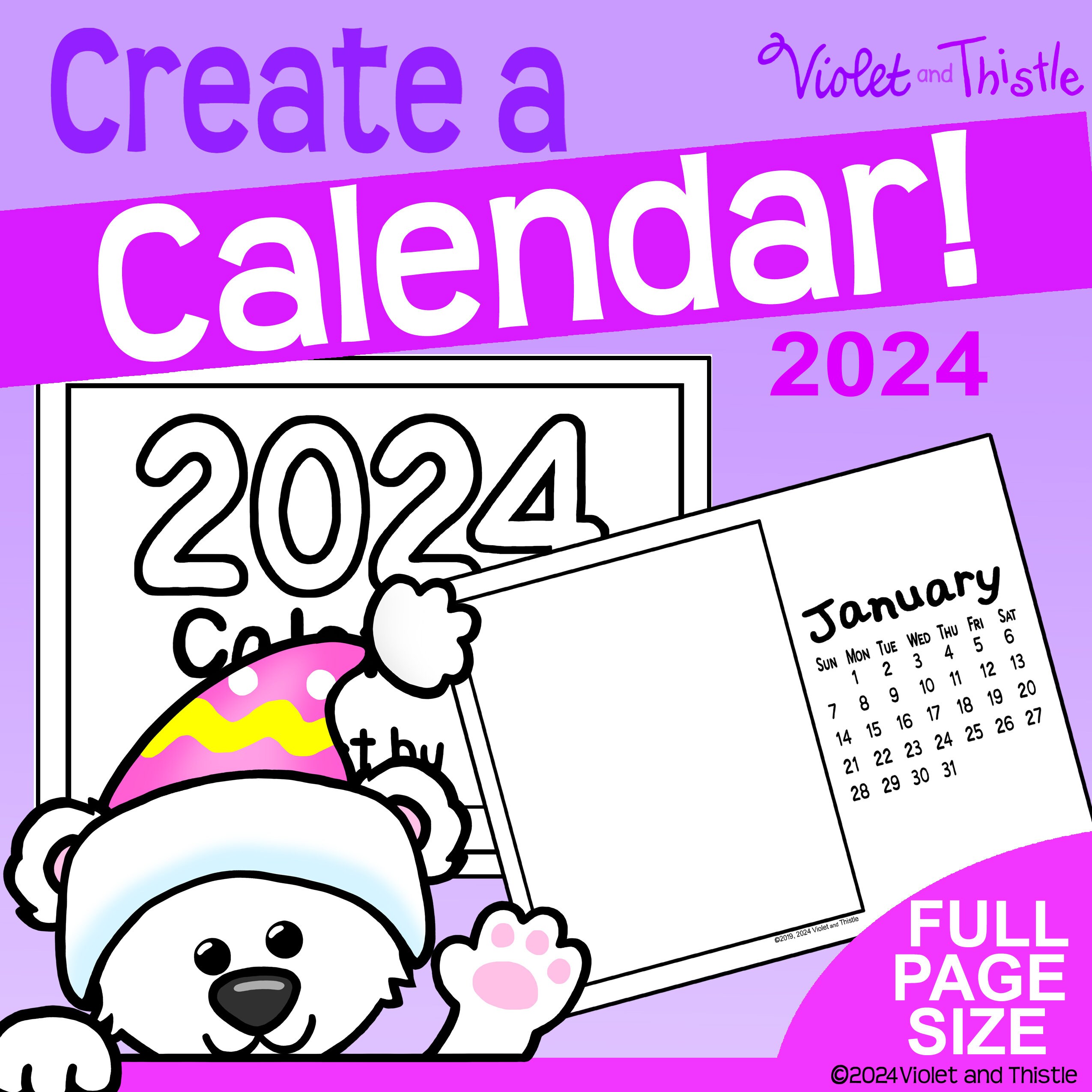 Calendrier GEO 2024 personnalisable