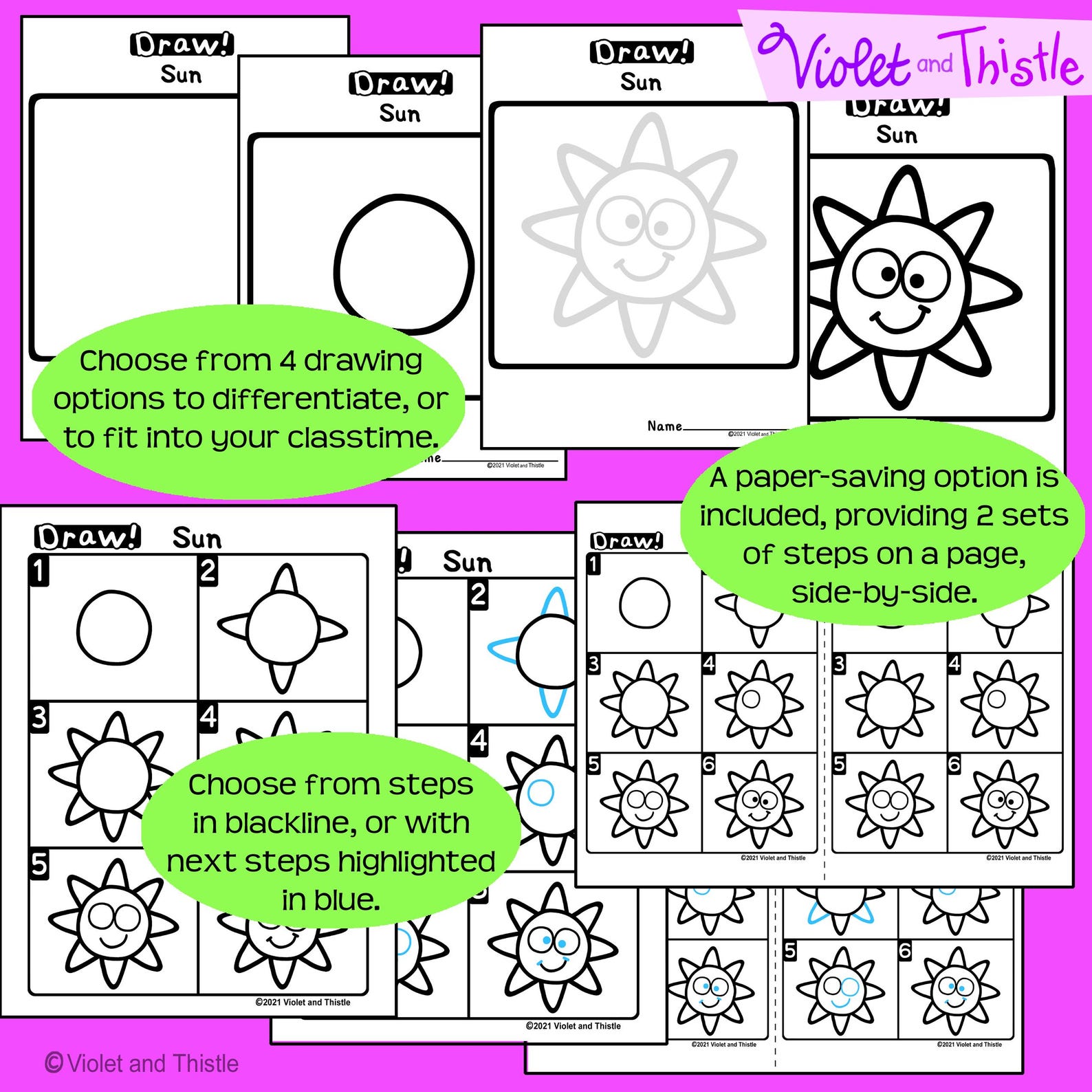 Directed Drawing Kids Learn How to Draw Step by Step Drawing Guide ...
