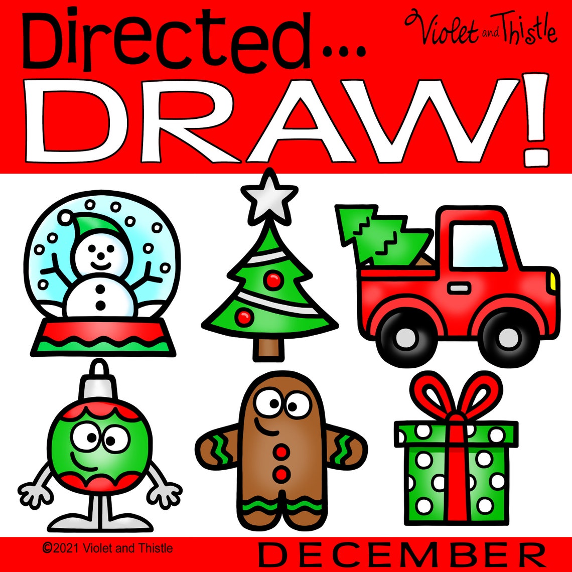 Christmas Drawing for Kid Directed Drawing for Kids Learn How to Draw