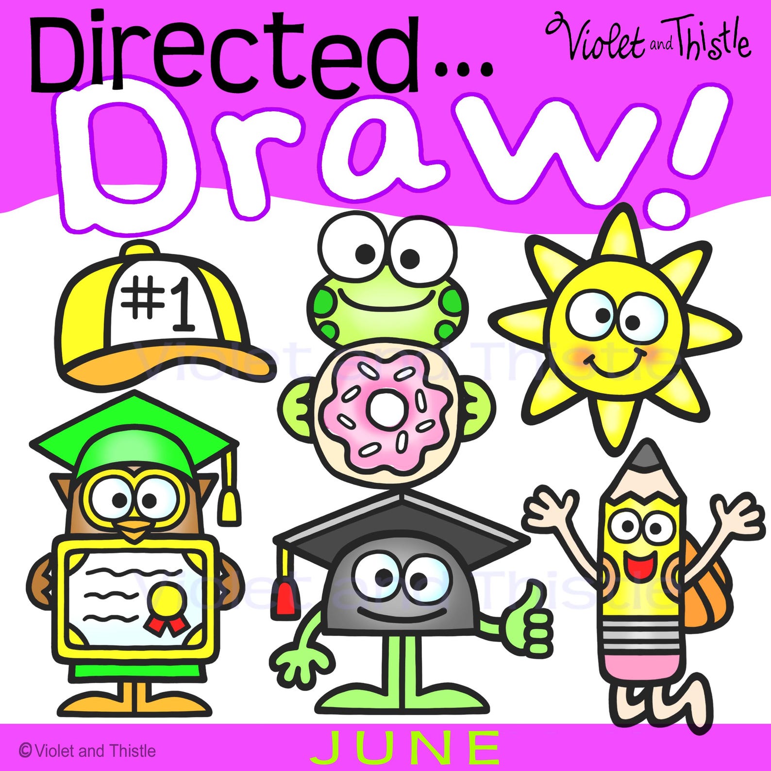 Directed Drawing Kids Learn How to Draw Step by Step Drawing Guide ...