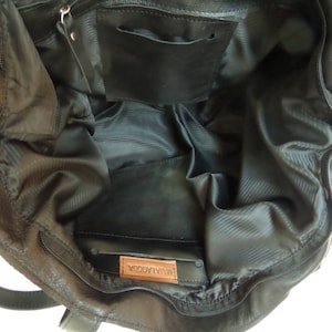 Black Leather Shoulder Bag With Zipper, Slouchy Leather Bag, Black ...