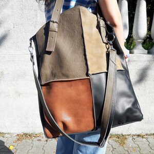 Colorful autumn bag,  shoulder bag, boho bag, terracotta leather bag, country bag, country side, earth colors bag