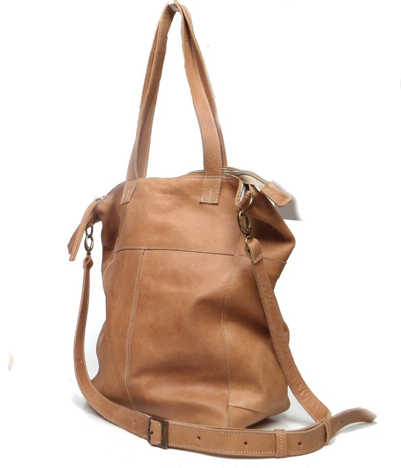 Camel Bag Genui Leather Soft Bag Sale Work Bag | Etsy