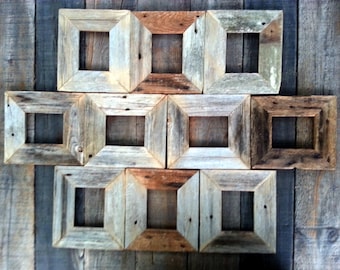 Reclaimed wood frames