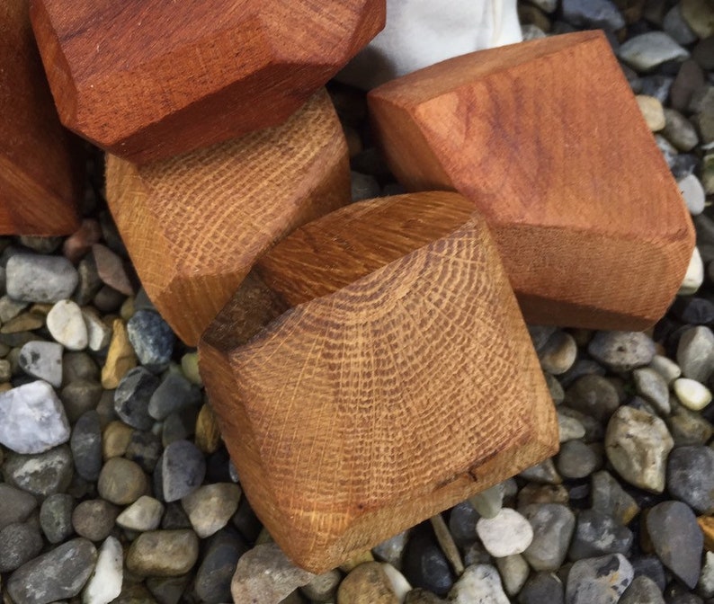 Reclaimed wooden tumi ishi blocks image 1