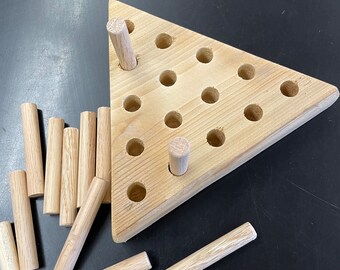 Reclaimed wood peg board