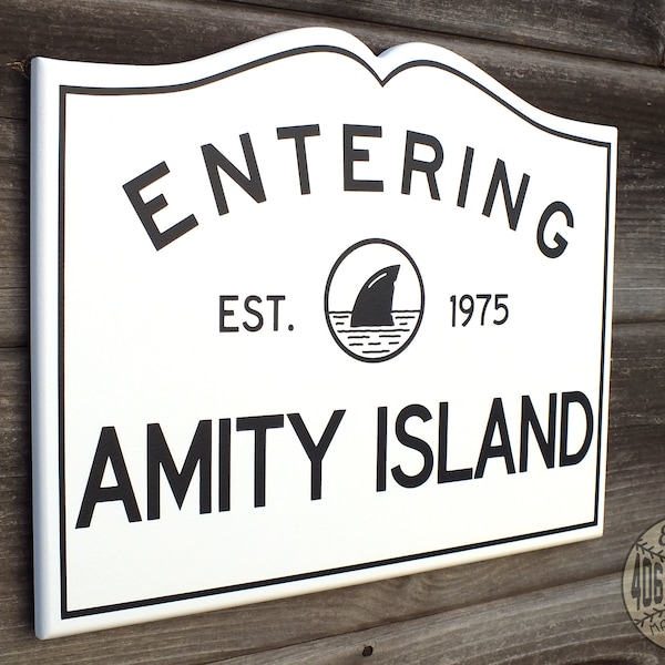 Jaws Amity Island Sign - Etsy