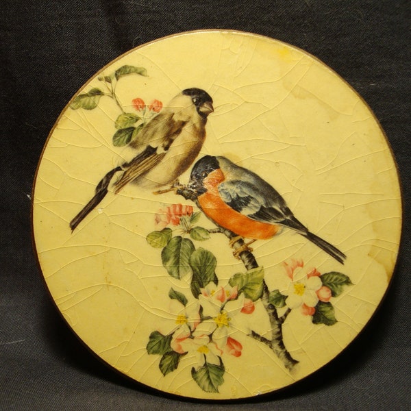 Gorgeous bird and almond flower mini wall hanging