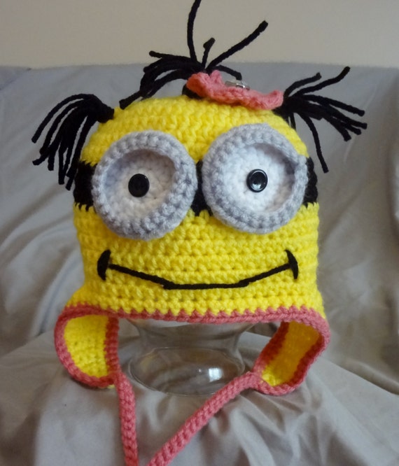 Items similar to Girl Minion Hat, crochet hat on Etsy
