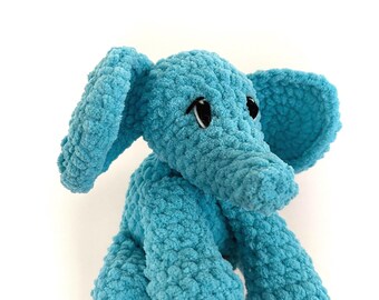 Emory The Elephant Low Sew Crochet Pattern, PDF Download
