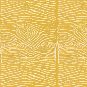 Brunschwig and Fils Le Zebre fabric in saffron 6 yards