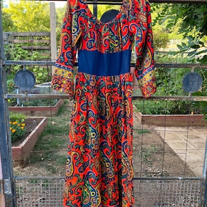 Blue Bell Sleeve Maxi Dress - Etsy