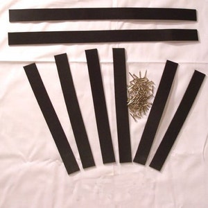 TREASURE CHEST Leather Trim Kit for the 18" and 15" CHEST. And the Straps and Buckle trim kit.