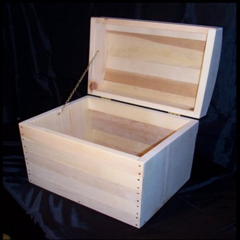 LARGE TREASURE CHESTS 18 W. Unfinished but Put Together Ready to