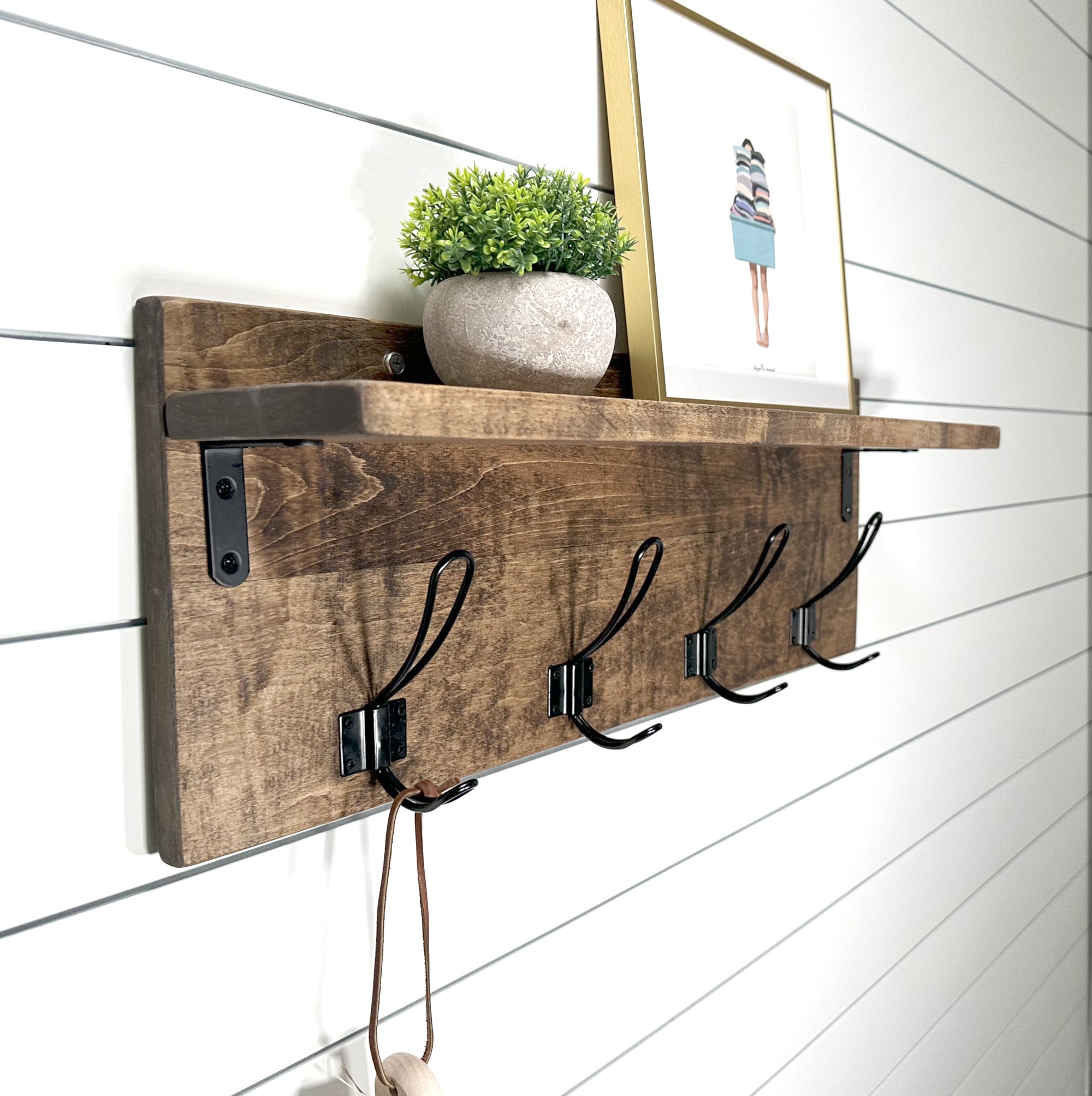 Wall mounted backpack rack shop