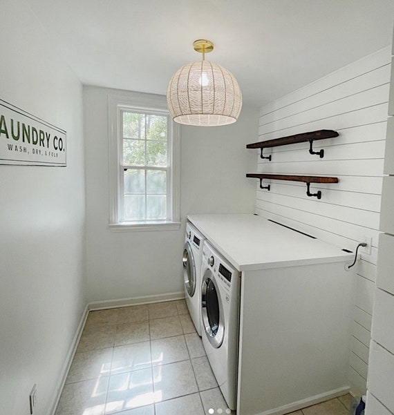 Laundry floating shelves deals