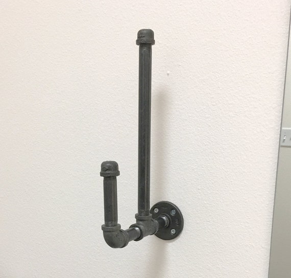 Under cabinet mount Industrial 1/2 or 3/4 Pipe Paper Towel Holder (Pick  your height 3, 4, or 5 pipe)