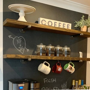 The CHS: Coffee Hook Shelf, Key Holder, Key Rack, Coffee Mug Rack, Tea –  DistressedMeNot Market