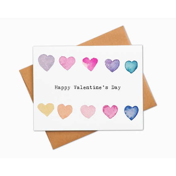 Hey There Sweetheart Watercolor Valentine's Day Greeting Card — Simply  Jessica Marie