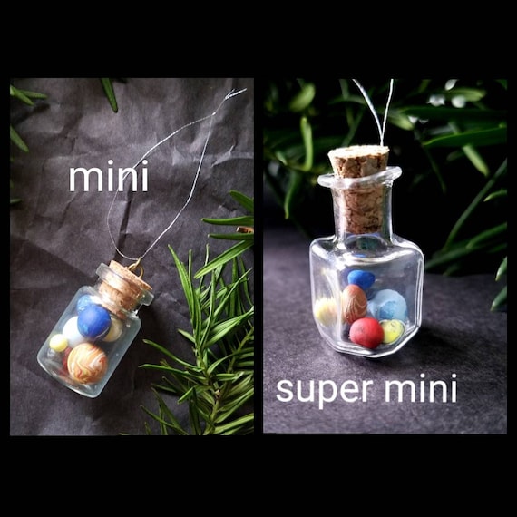 Solar System Planets in a Jar Ornament Gift 2 Sizes MINI/SUPER MINI - Etsy