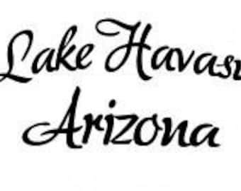 lake havasu city arizona vinyl decal sticker 8.75" wide!