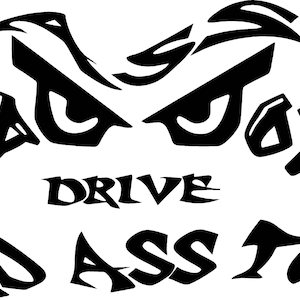 bad ass boys drive bad ass toys vinyl decal sticker
