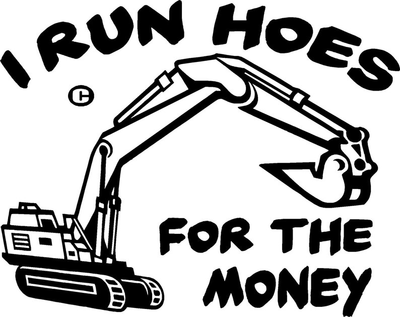 Backhoe heavy equipment operator vinyl decal sticker Etsy