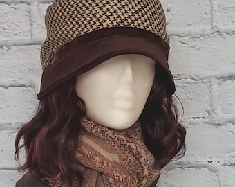 Wool Cloche Hat, Vintage Style Hat