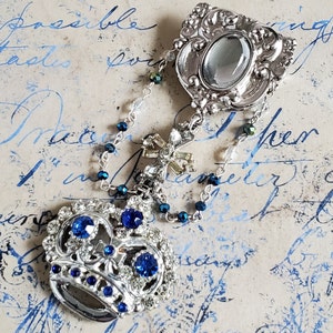 Crown Brooch Pin Designer Brooch Etsy