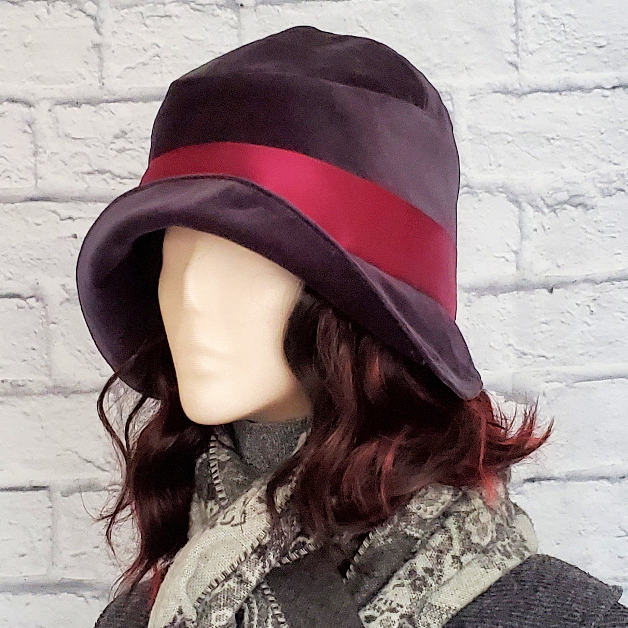 Womens Cloche Hat, Grey Velvet Hat - Etsy