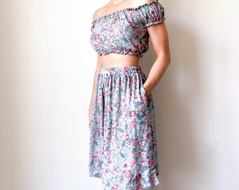 Cinch Skirt womens sewing pattern and tutorial - sizes 00 - 20, PDF instant download