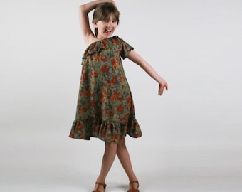 Sincerely Dress childrens sewing pattern PDF pattern and tutorial - sizes 2t - 10  - Instant download