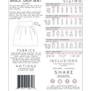 Basics. Drop Skirt PDF Instant Download womens image 5