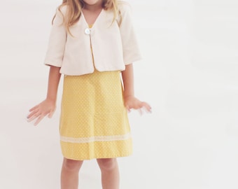 Del Ray Bolero Sewing Pattern: Children's Sizes 2T-10 (PDF Pattern)