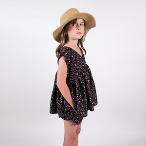 Havanna Blouse childrens sewing pattern PDF pattern and tutorial - sizes 2t - 10  - Instant download
