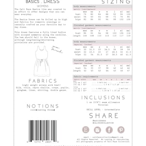 Basics. Dress PDF Instant Download womens image 5