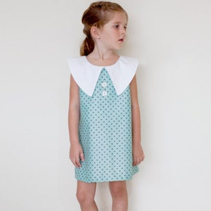 Simply Chic Dress childrens sewing pattern PDF pattern and tutorial - sizes 2t - 10  - Instant download
