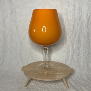 Large Balloon Brandy Glass in Orange