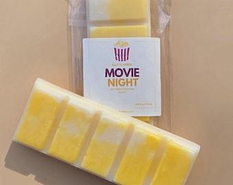 Movie Night Soy Wax Melt Bar | Buttered Popcorn Scented