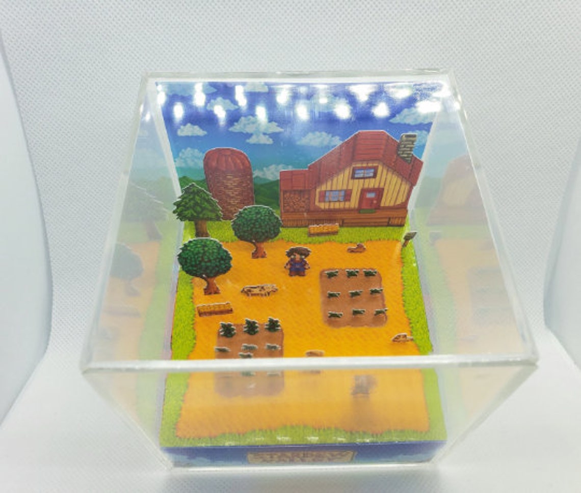 Stardew Valley Diorama Cube template - Etsy
