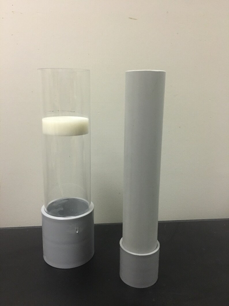 Acrylic Cylinder Soap Mold Round bars vertical linerless Etsy