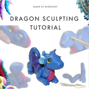 Polymer clay Dragon sculpting Tutorial - Beginner