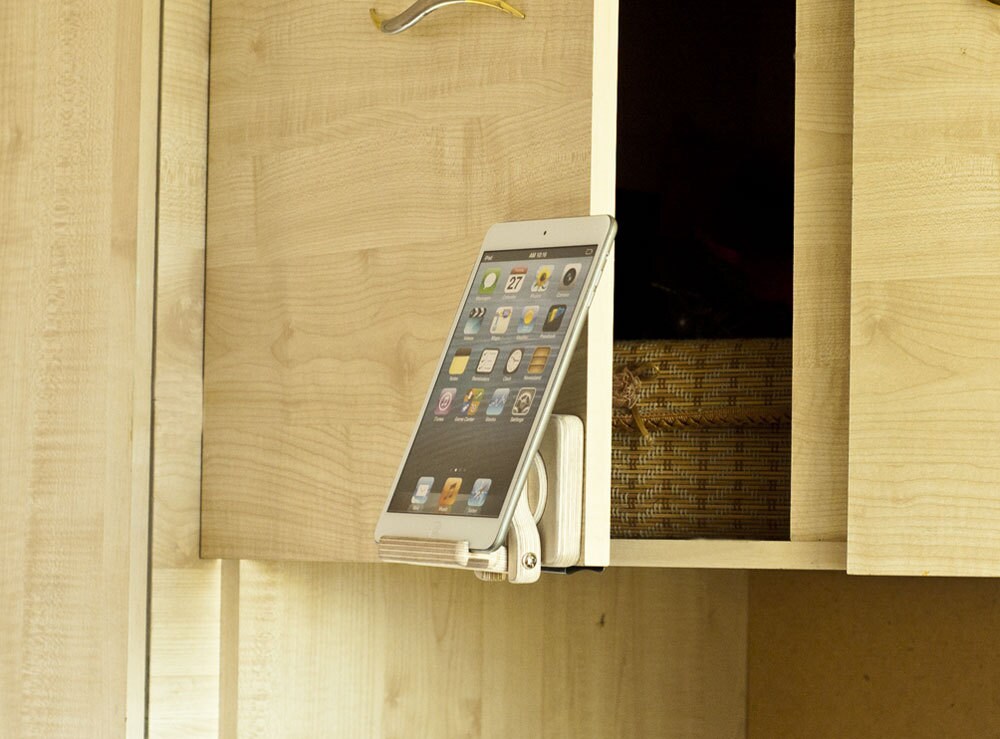 Tablet holder kitchen organization Gadget organizer Ipad stand Etsy