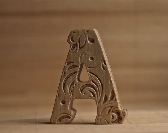 Wooden Letters 4 Inch Home Decor Initials Wedding Decor Wooden Etsy