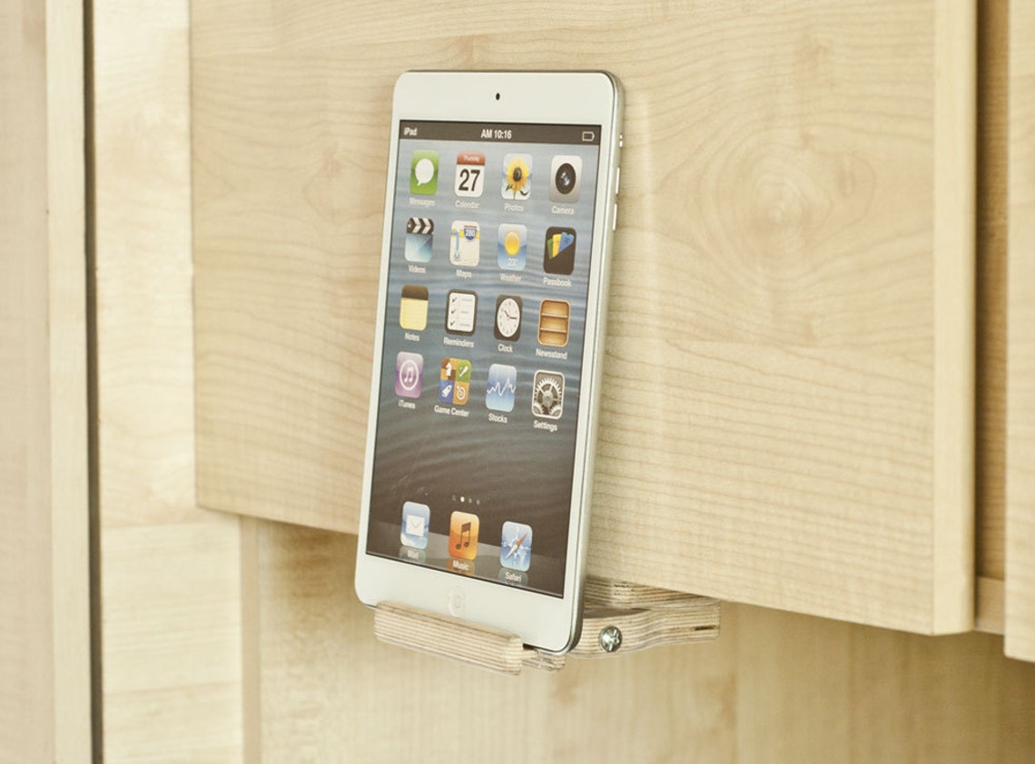 Tablet holder kitchen organization Gadget organizer Ipad stand Etsy