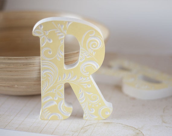 Wooden Letters For Nursery Letter Baby Wood Block Letters Etsy