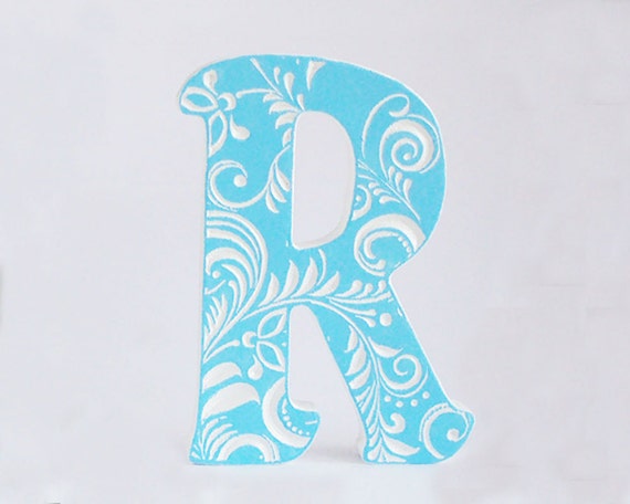 personalised wooden letters for nursery